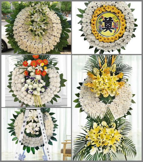 浙江省杭州萧山区义蓬街道后埠头村花圈速递